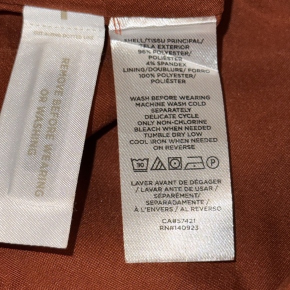 LOFT faux suede flap pockets mini skirt Sz 10 lined side zipper - Picture 8 of 8